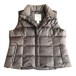 Eddie Bauer Premium Goose Down Puffer Vest Brown Size XXL Full zip Women’s XXL